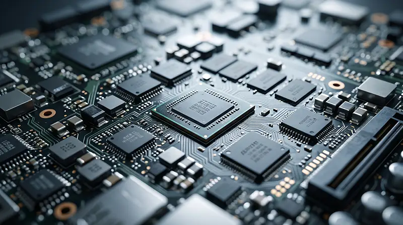 Chips on a circuit board